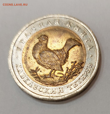 50 рублей 1993 КК Кавказский тетерев до 26.05.22 в 22.00 мск - 20220522_191843