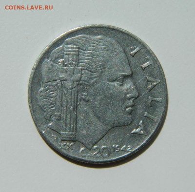 Италия 20 чентезимо 1942 г. до 26.05.22 - DSCN6044.JPG