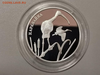2 рубля 2014 Красная книга Каравайка серебро Ag925, до 29.05 - Y КК Каравайка-1