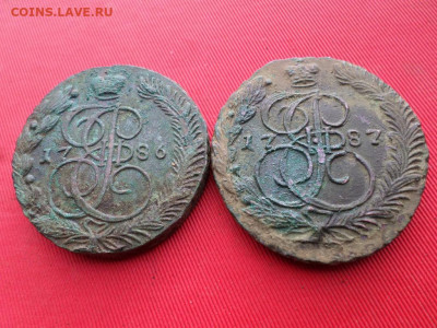 5 копеек 1786г. ЕМ , 5 копеек 1787 г. ЕМ - SAM_2766.JPG