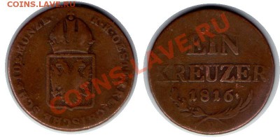 >L< Австрия 1 крейцер 1816 до 26.11.11 21:00 - Австрия_1_крейцер_16