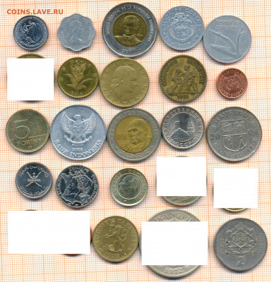 монеты разные 3 от 5 руб. фикс цена - лист 3а 001