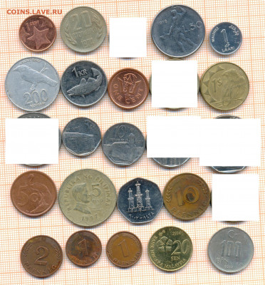 монеты разные 6 от 5 руб. фикс цена - лист 6 001