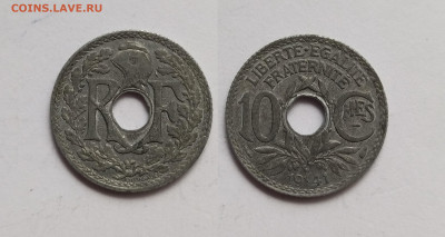 Франция 10 сантимов 1941 года, цинк - 28.05 - IMG_20220524_151941