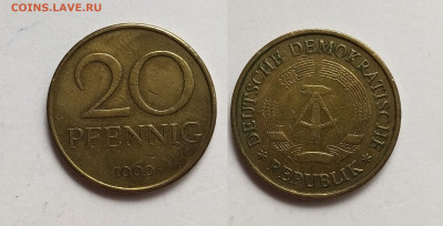 ГДР 20 пфеннигов 1969 года - 28.05 - IMG_20220524_152819