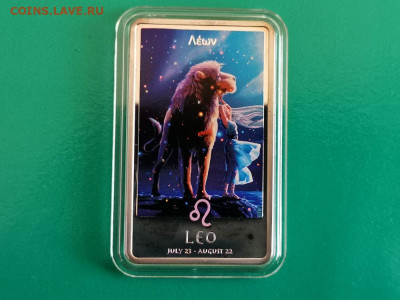 2 долл. 2011 Ниуэ - Лев. Зодиак Кагая, серебро, до 31.05 - Я Кагая Лев-1