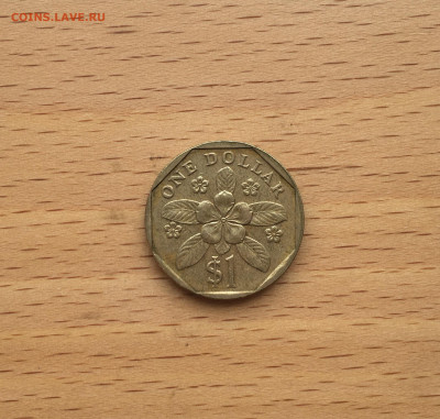 Сингапур 1$ доллар 1997 Цветок Флора - IMG_8512.JPG
