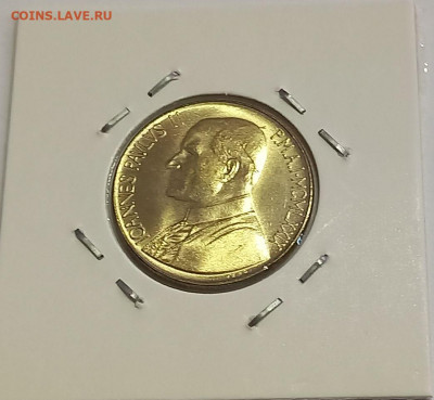 Ватикан 200 лир 1979. UNC. Тираж - 170 000 шт. - 9