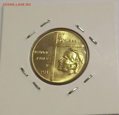 Ватикан 200 лир 1983. UNC. Тираж - 110 000 шт. - 8