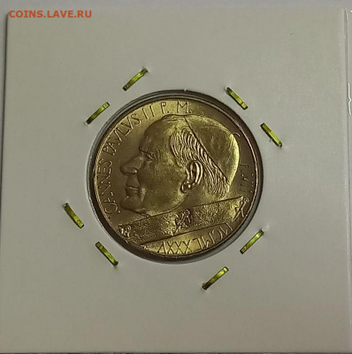Ватикан 200 лир 1985. UNC. Тираж - 86 000 шт. - 10