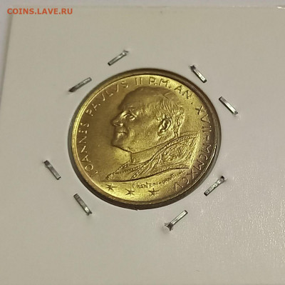 Ватикан 200 лир 1995. UNC. Тираж - 32 000 шт. - 9