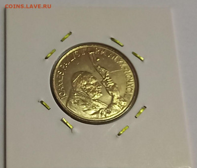 Ватикан 200 лир 1998. UNC. Тираж - 28 500 шт. - 12