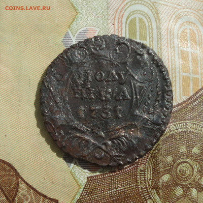 Кладовая полушка 1731 года. До 29.05.22. №-1. - DSC00047.JPG