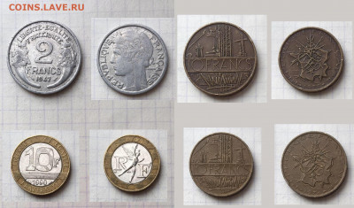 32 монеты Франции - 3.JPG