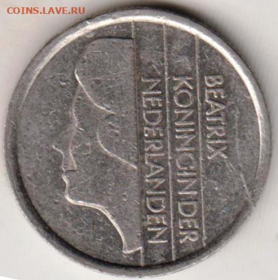 НИДЕРЛАНДЫ 25 центов 1987 г. до 01.06.22 г. в 23.00 - 047