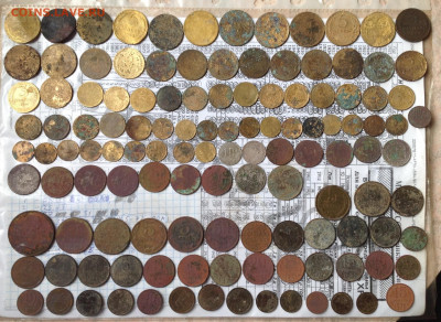 151 монета РИ, СССР, и м рос- копанные на опыты 01.06.22 21: - image