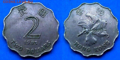 Гонконг - 2 доллара 1993 года до 1.06 - Гонконг 2 доллара, 1993