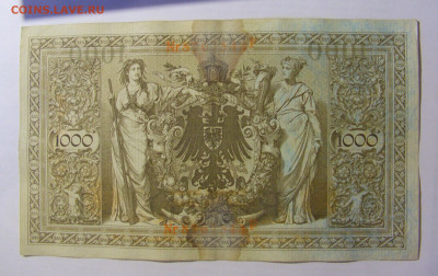 1000 марок 1910 Германия красный (544) 03.06.22 22:00 М - CIMG7969.JPG