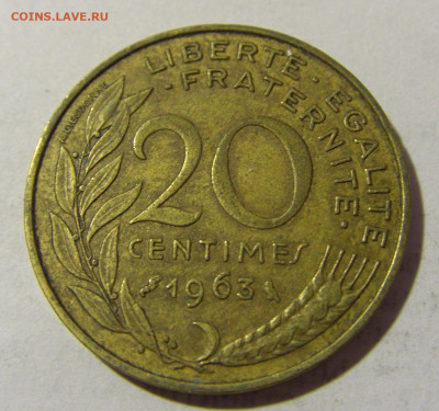 20 сантим 1963 Франция №2 03.06.22 22:00 М - CIMG8583.JPG