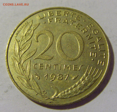 20 сантим 1987 Франция №1 03.06.22 22:00 М - CIMG8631.JPG