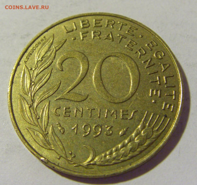 20 сантим 1993 Франция №2 03.06.22 22:00 М - CIMG8657.JPG