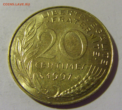 20 сантим 1997 Франция №1 03.06.22 22:00 М - CIMG8665.JPG