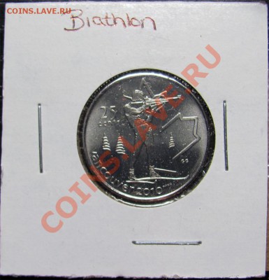 E15 25¢ Канада Биатлон 2007 B-UNC до 26.11 в 22°° - E15 25C Biathlon 2007_1