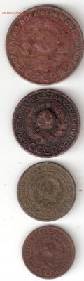 Погодовка СССР 1924год: 5коп,3коп,2коп,1коп 9My++ - 1924-5,3,2,1коп A 9My++
