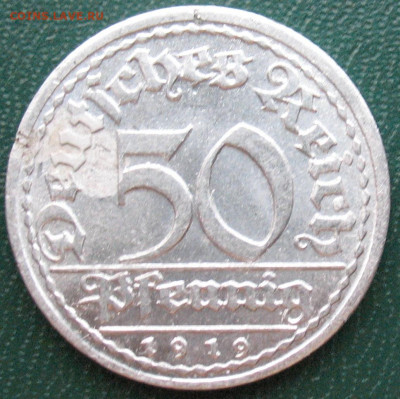 Веймарская республика 50 пфеннигов 1919D до 02 июня - 50_пфен_1919D(5)_2