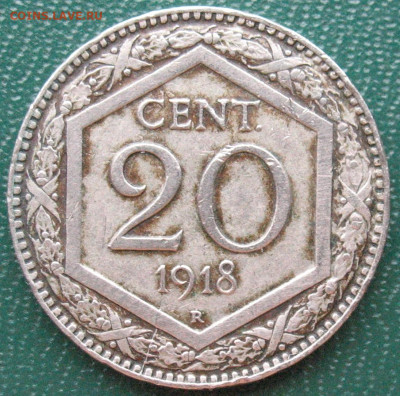 Италия 20 чентезимо 1918 до 02 июня 2022 - Италия 20 чентезимо 1918_1