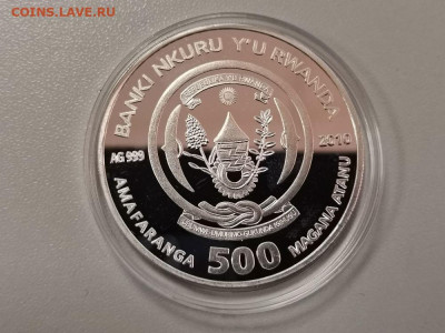 500 франков 2010 Руанда- Рыба-клоун Ag999, до 04.06 - Я Рыба-клоун-2