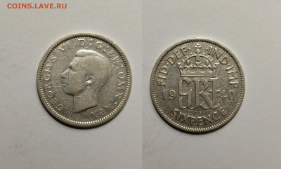 Великобритания 6 пенсов 1940 г Георг VI - 4.06 - IMG_20220327_181634