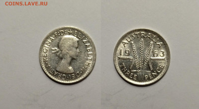 Австралия 3 пенса 1963 г Елизавета II - 4.06 - IMG_20220327_180119