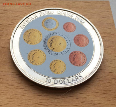 Либерия 10$ долларов 2002 Папа Иоанн Второй 50мм диаметр - krona_shajba_liberija_10_dollarov_2002_papa_ioann_pavel_vtoroj_monety_evro_vatikan_diametr_50_mm (4)