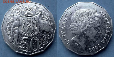 Австралия - 50 центов 2008 года до 8.06 - Австралия 50 центов, 2008