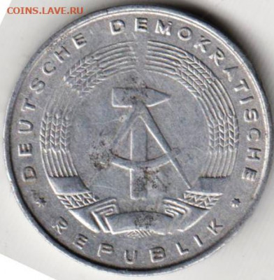ГДР 5 пфеннигов 1972 г. А до 08.06.22 г. в 23.00 - 014