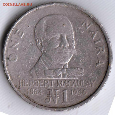 НИГЕРИЯ 1 найра 1991 г. до 11.06.22 г. в 23.00 - 028