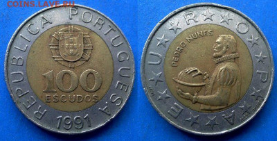 Португалия - 100 эскудо 1991 года до 11.06 - Португалия 100 эскудо, 1991