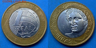Бразилия - 1 реал 2009 года (БИМ) до 11.06 - Бразилия 1 реал, 2009