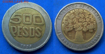 Колумбия - 500 песо 1994 года (БИМ) до 11.06 - Колумбия 500 песо, 1994