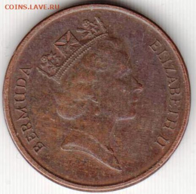 БЕРМУДЫ  1 цент 1997 г. до 13.06.22 г. в 23.00 - 020