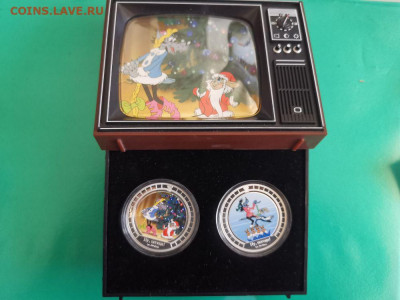 2дол 2011 Ниуэ- Ну Погоди, Ag999(2шт в короб), до 12.06 - Я Ну Погоди-1