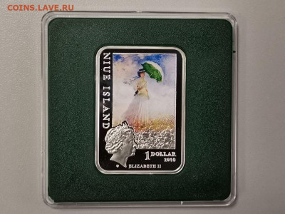 1 доллар 2010 Ниуэ- Клод Моне, Ag999, до 12.06 - Я Художн- Моне-2