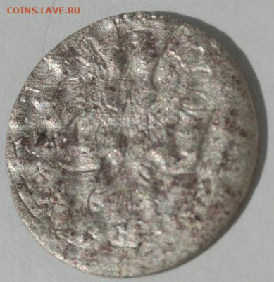 2 гроша Пруссия м. двор Кёнигсберг тип 1764-68 гг. Залипуха. - Брак 2 гроша Кёнигсберг 1764-68 - 3