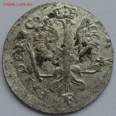 2 гроша Пруссия м. двор Кёнигсберг тип 1764-68 гг. Залипуха. - Брак 2 гроша Кёнигсберг 1764-68 - 1