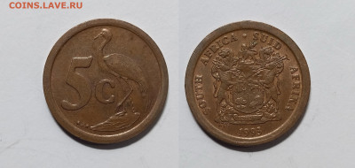 ЮАР 5 центов 1993 года SOUTH AFRICA - SUD AFRIKA -12.06 - IMG_20220605_182138