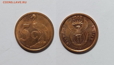 ЮАР 5 центов 2008 года Ningizimu Afrika -12.06 - IMG_20220605_182151
