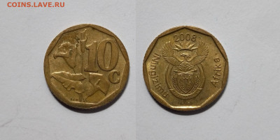 ЮАР 10 центов 2008 года iNingizimu Afrika -12.06 - IMG_20220605_182442