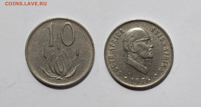 ЮАР 10 центов 1976 года SOUTH AFRICA - SUD AFRIKA -12.06 - IMG_20220605_182522