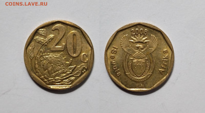 ЮАР 20 центов 2008 года Isewula Afrika -12.06 - IMG_20220605_182644